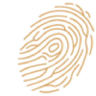 a imagem mostra o ícone de duas digitais transpassadas, formando um coração